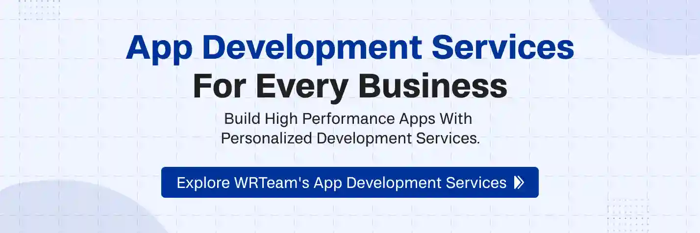 WRTeam's App Development Services Banner Image